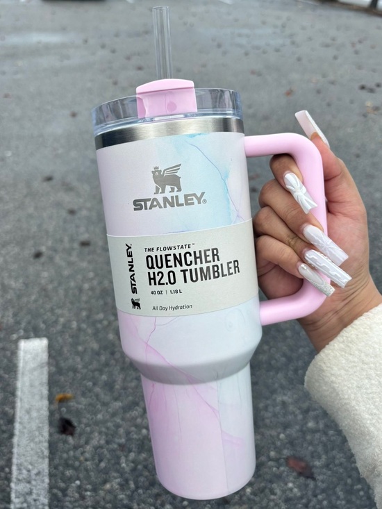 Stanley Other - Stanley 40oz new Pastel Insulated Handle Tumbler Set rare tulle water